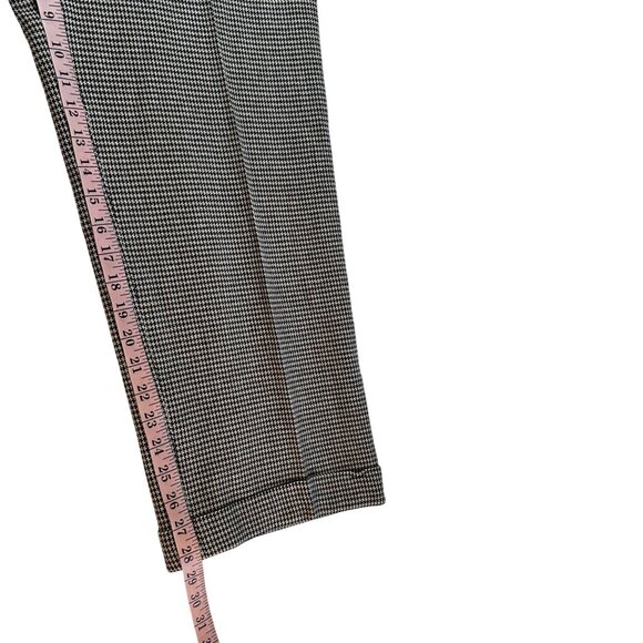 Vintage Women's Pants Size 12 Tweed Houndstooth 100% Wool Lined Brown Cuff Leg - Picture 10 of 10
